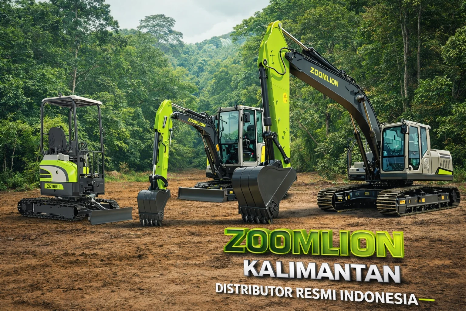 Zoomlion Kalimantan - sewa alat berat kalimantan